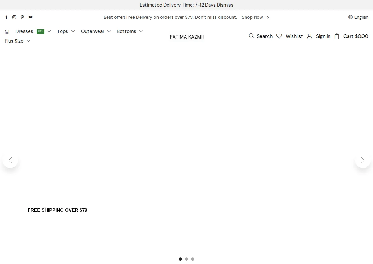 Store homepage
