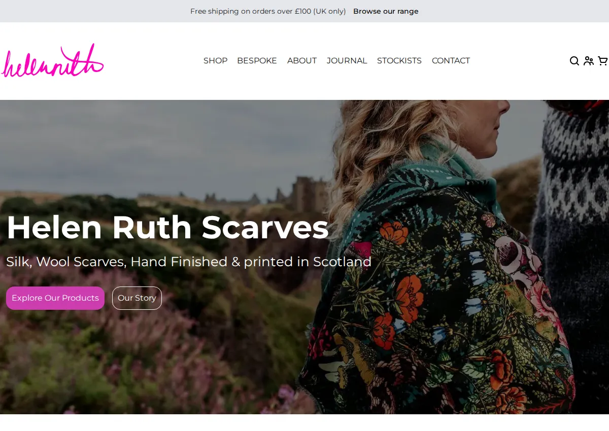 Store homepage