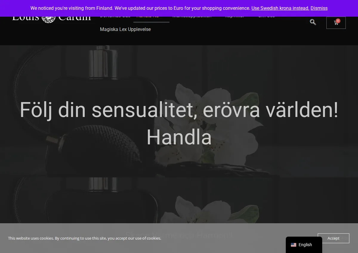Store homepage