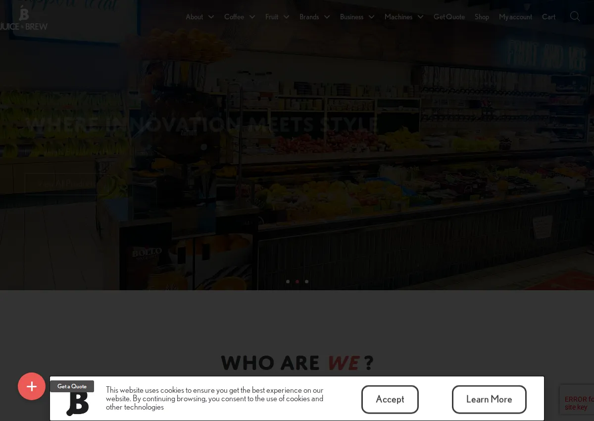 Store homepage
