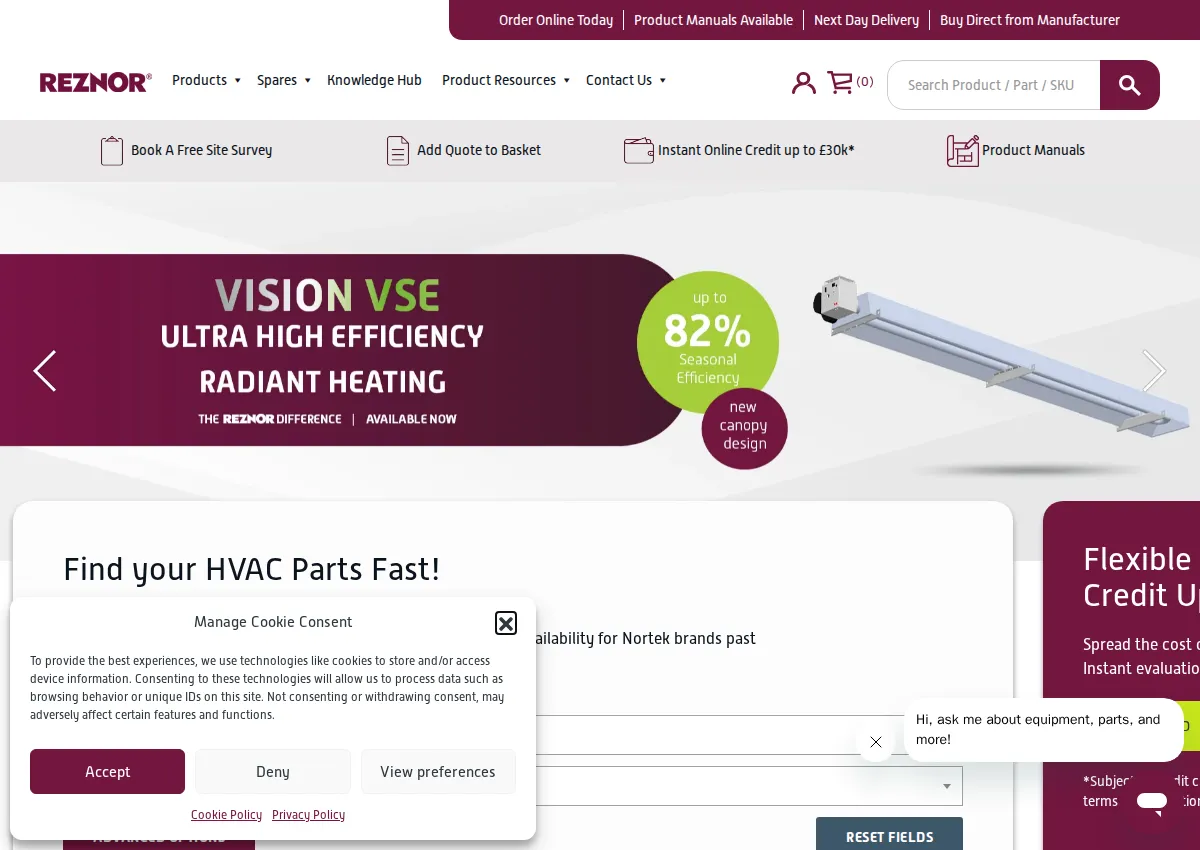 Store homepage