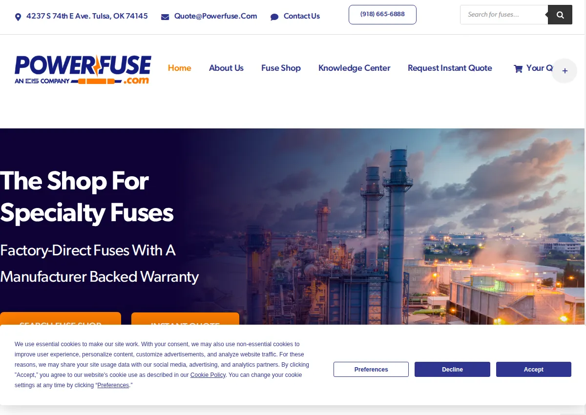 Store homepage