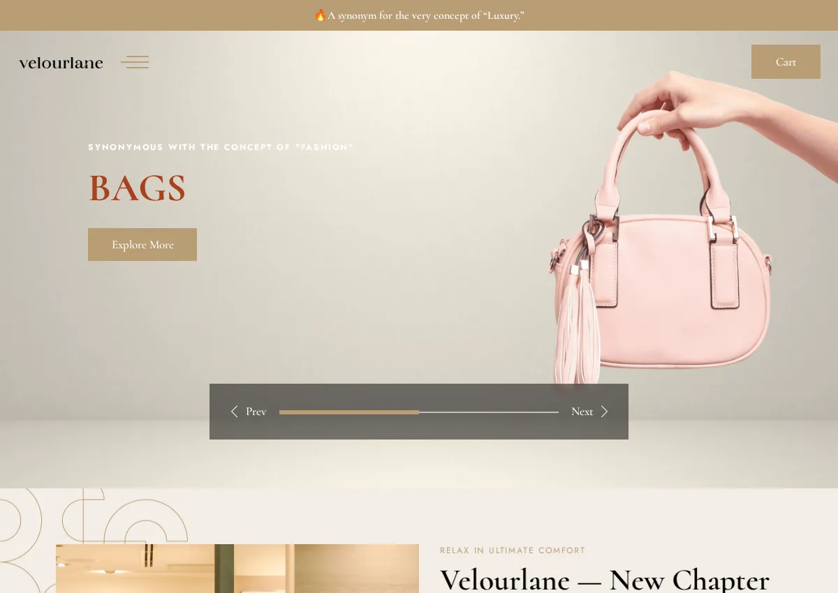 Store homepage