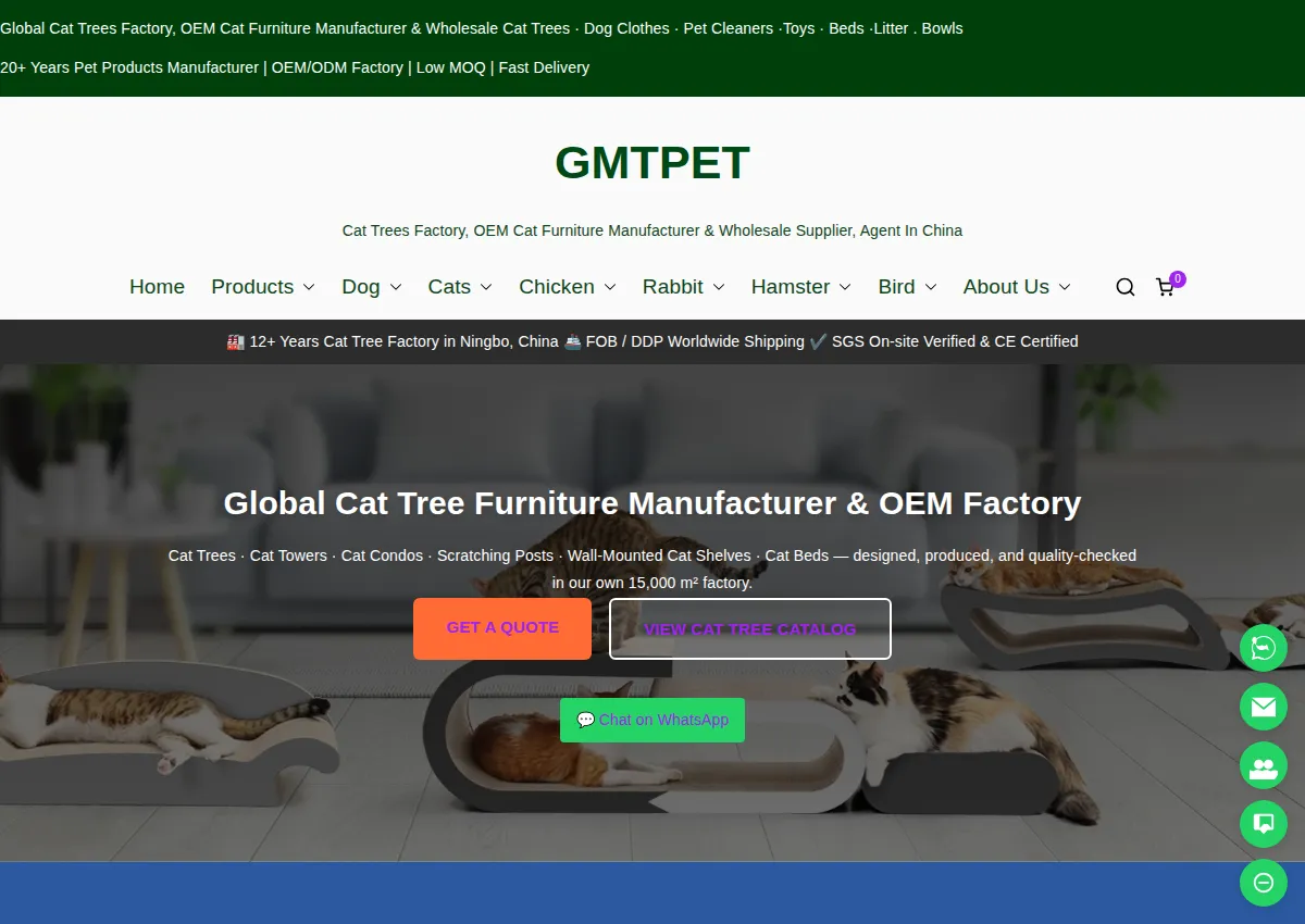 Store homepage