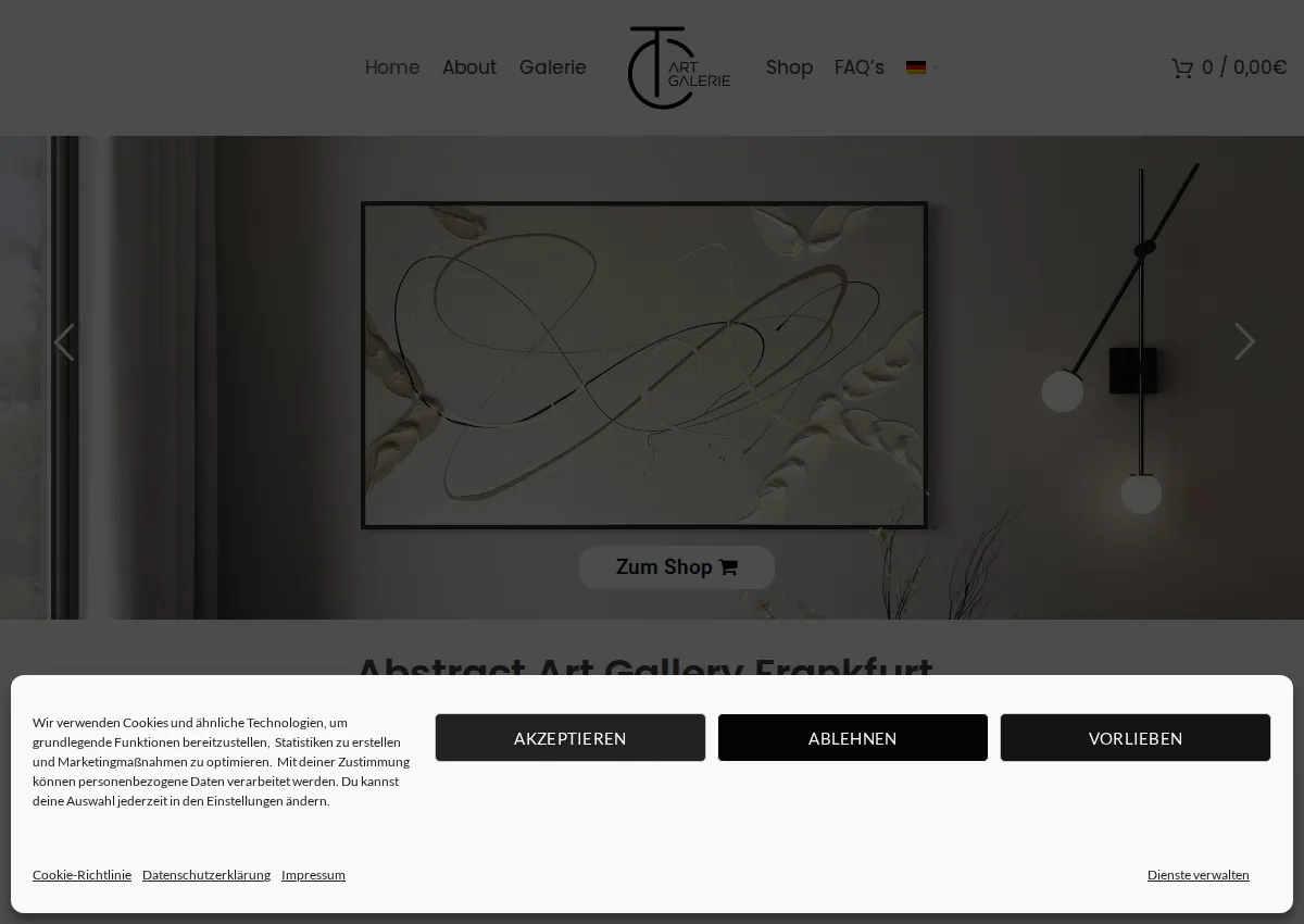 Store homepage