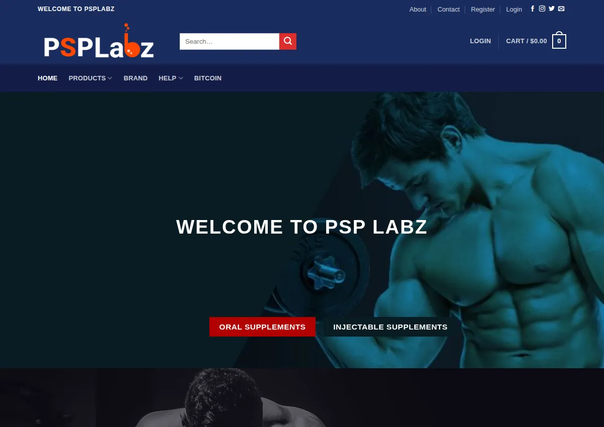 Store homepage