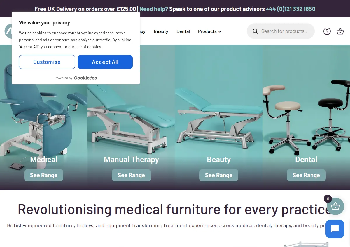 Store homepage