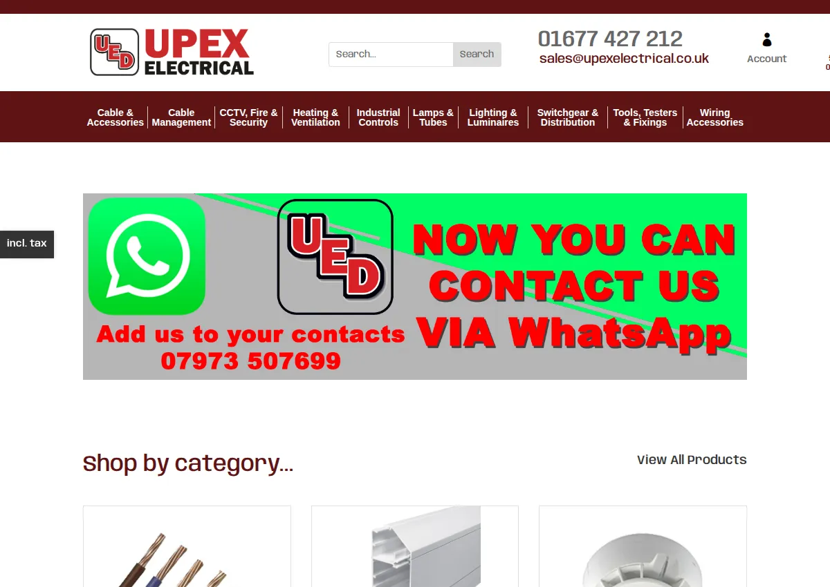 Store homepage