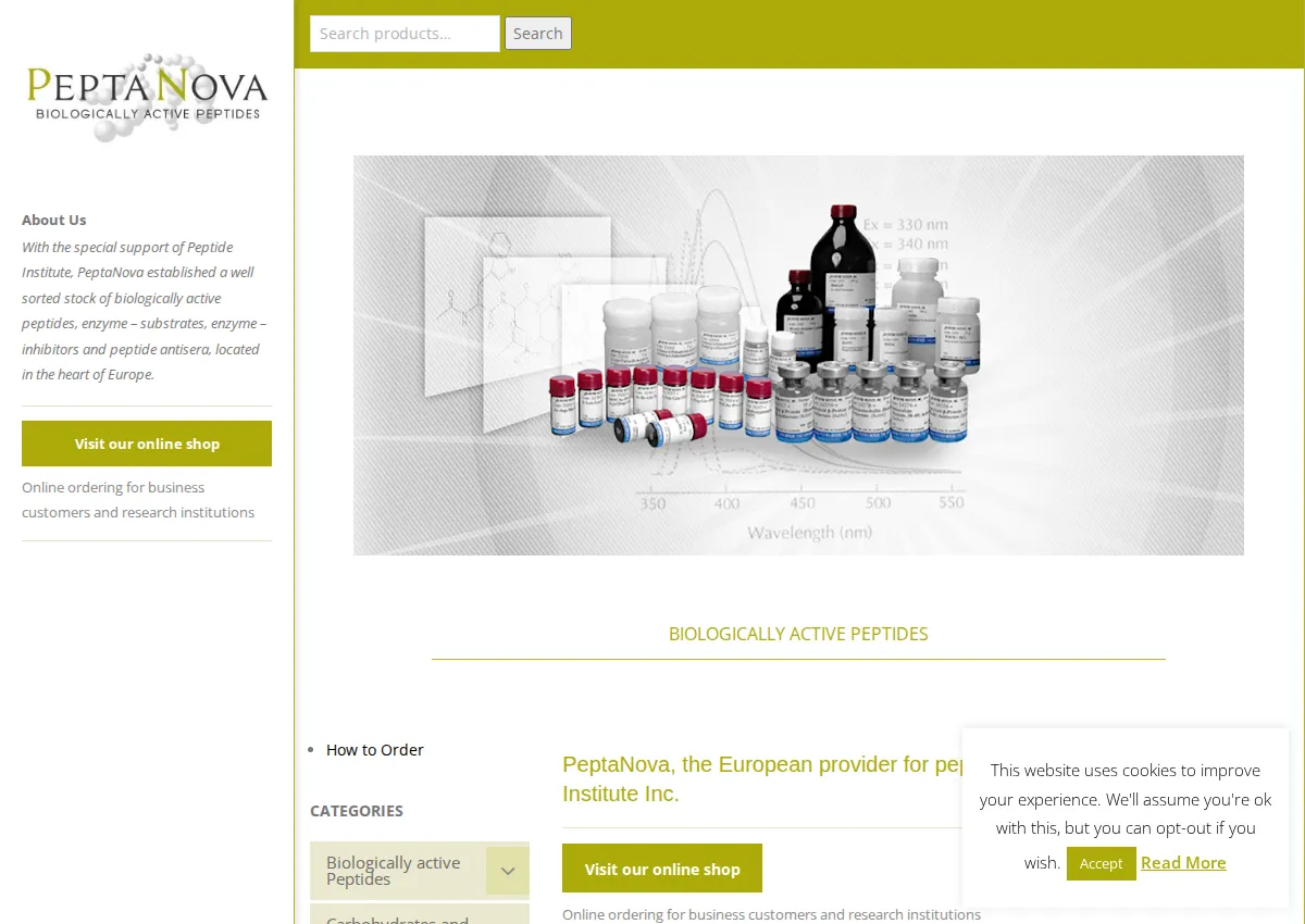 Store homepage