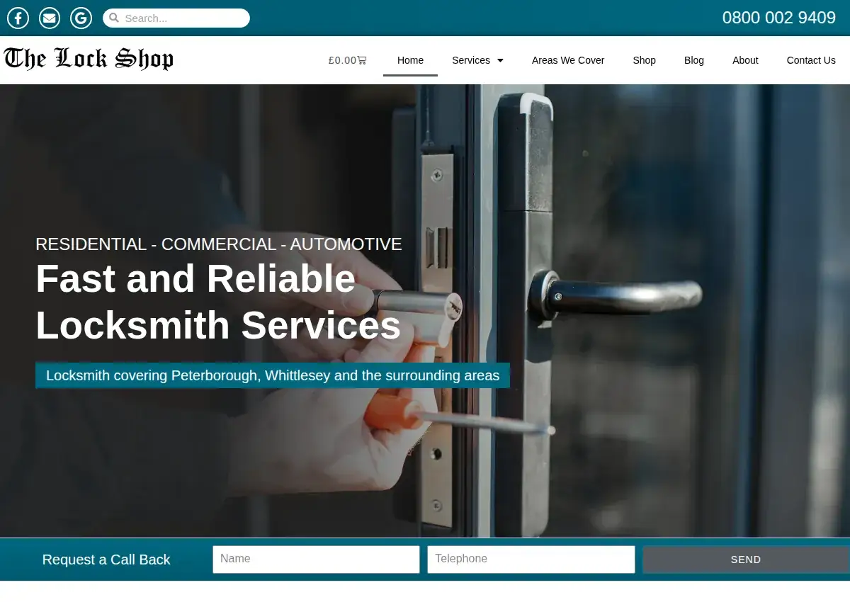 Store homepage