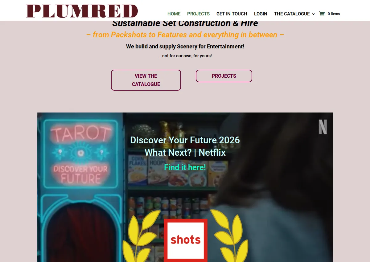 Store homepage