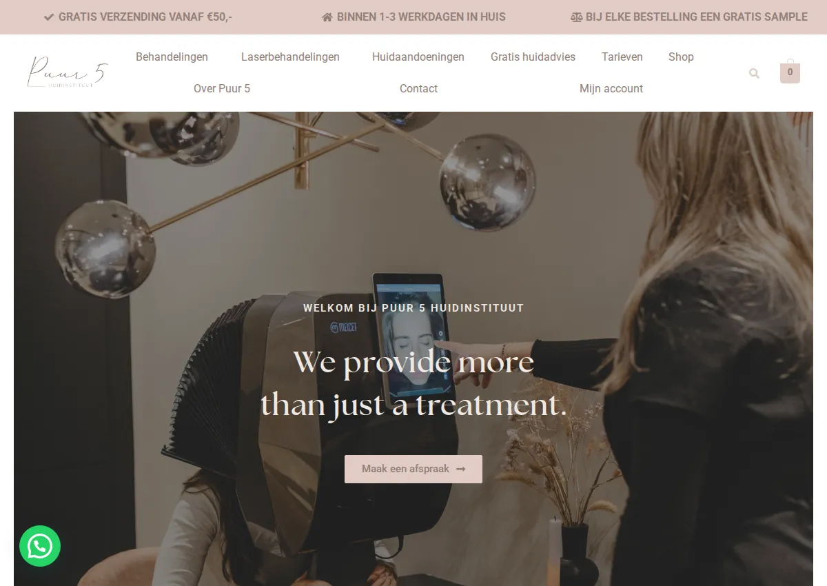 Store homepage