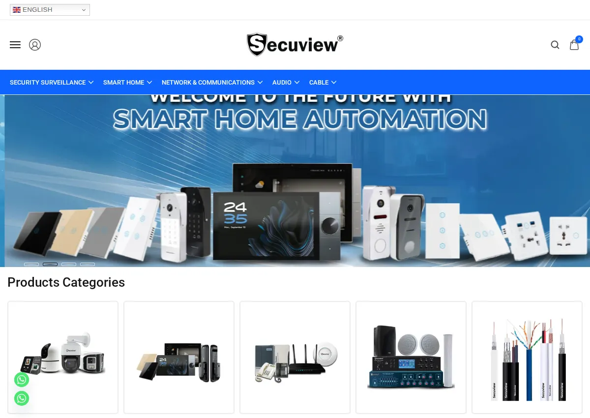Store homepage