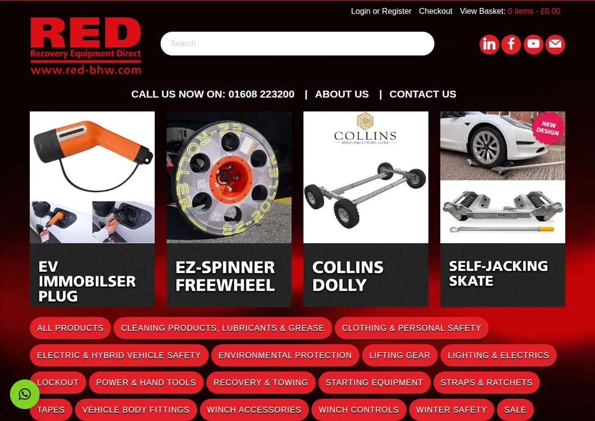 Store homepage