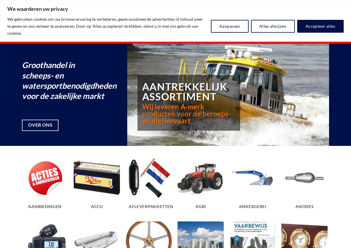 Store homepage