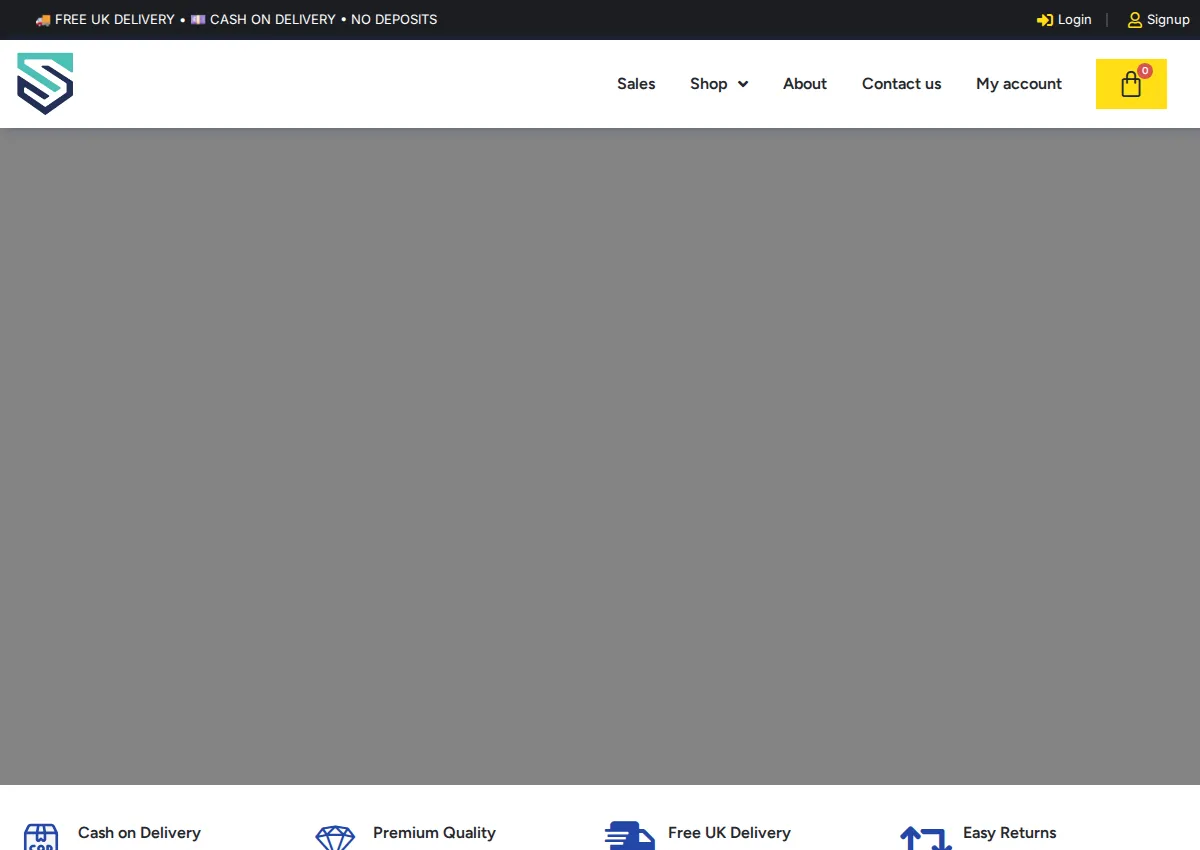 Store homepage