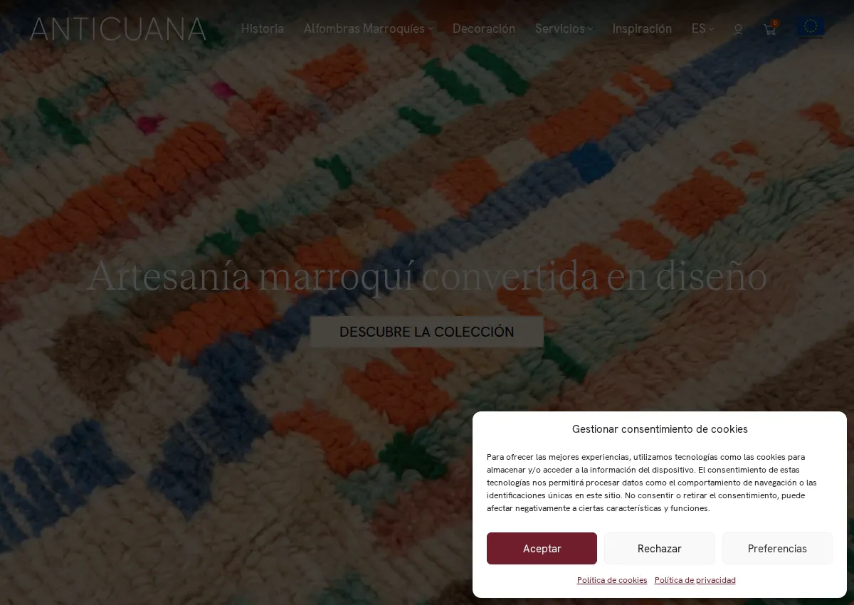 Store homepage
