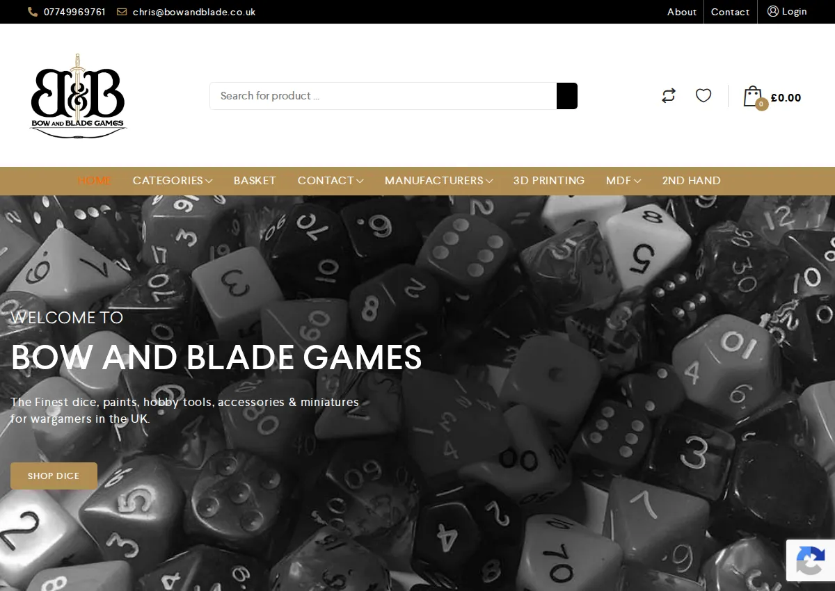 Store homepage