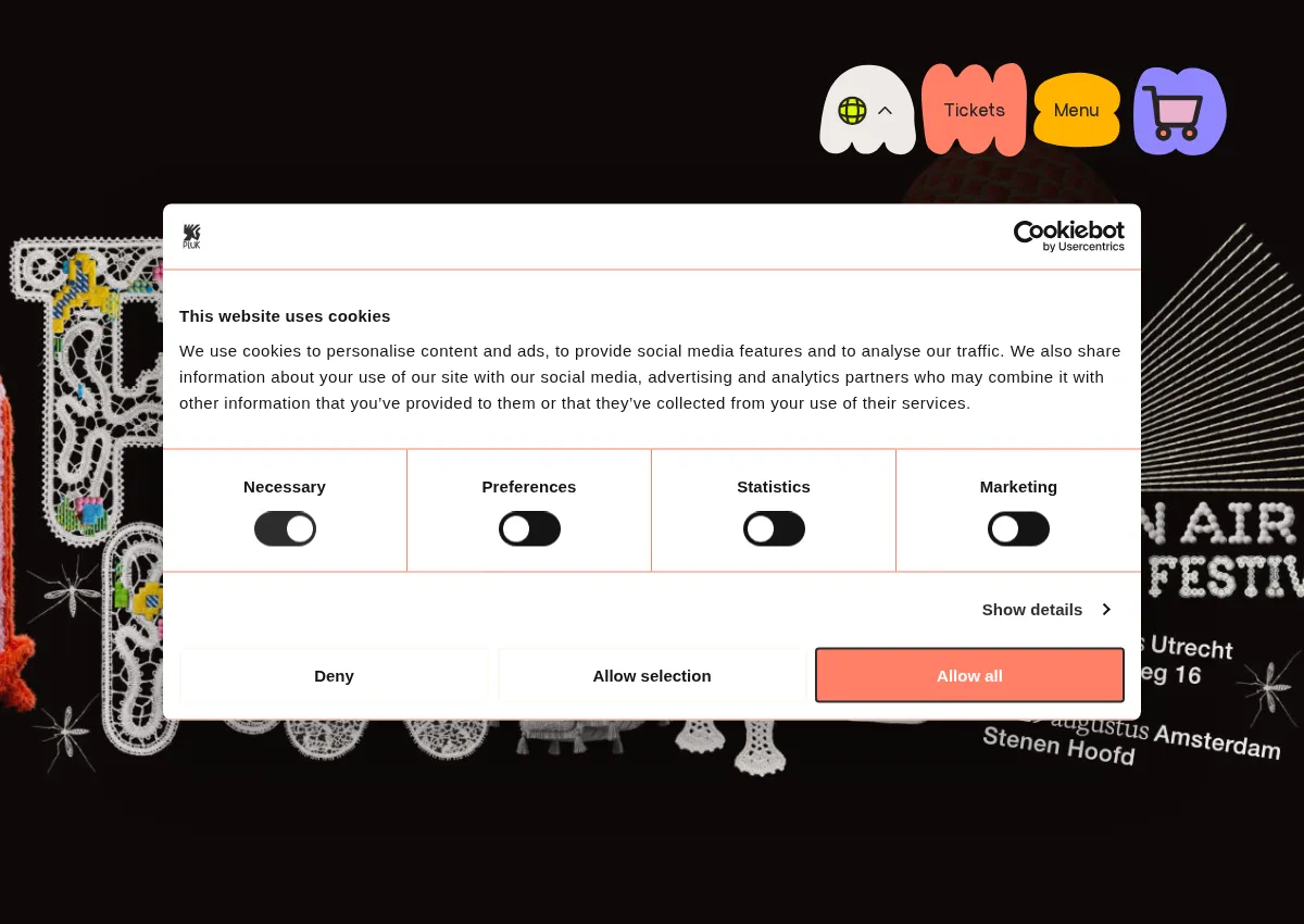 Store homepage