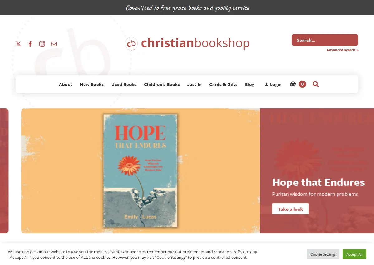 Store homepage