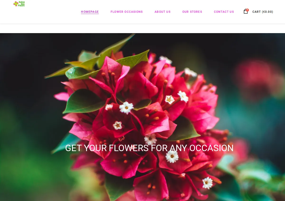 Store homepage