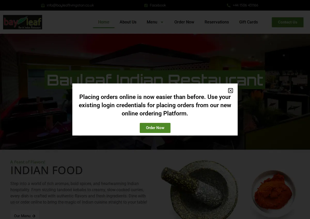 Store homepage