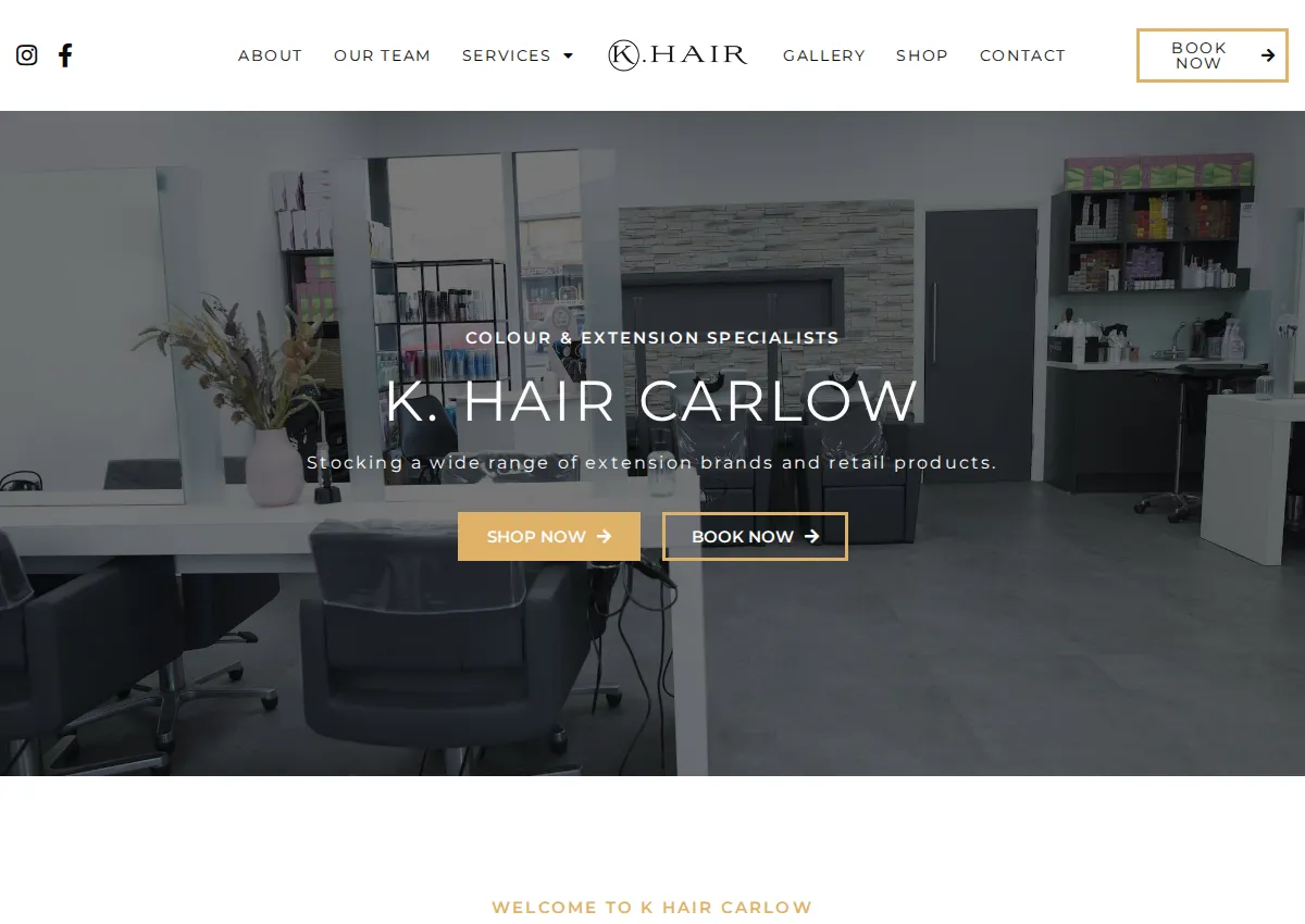 Store homepage