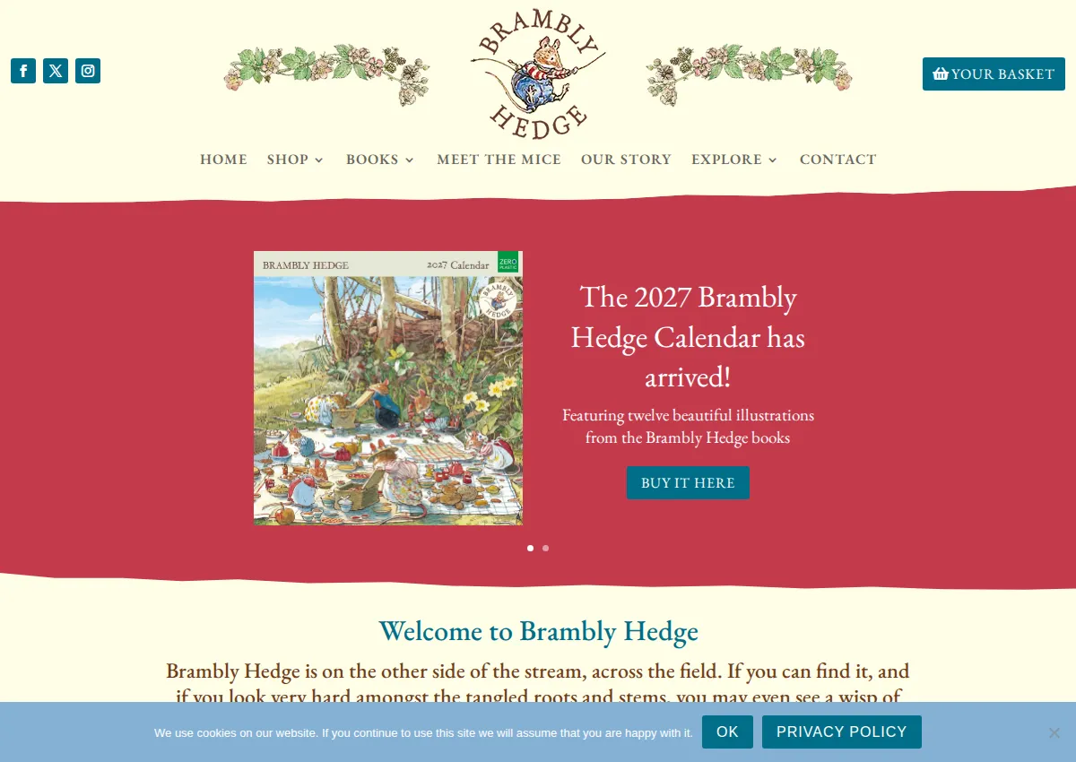Store homepage