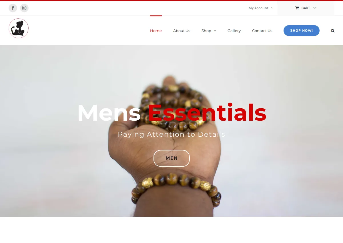 Store homepage