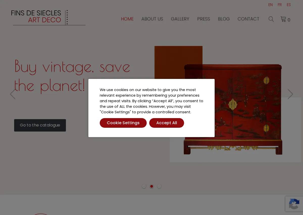 Store homepage