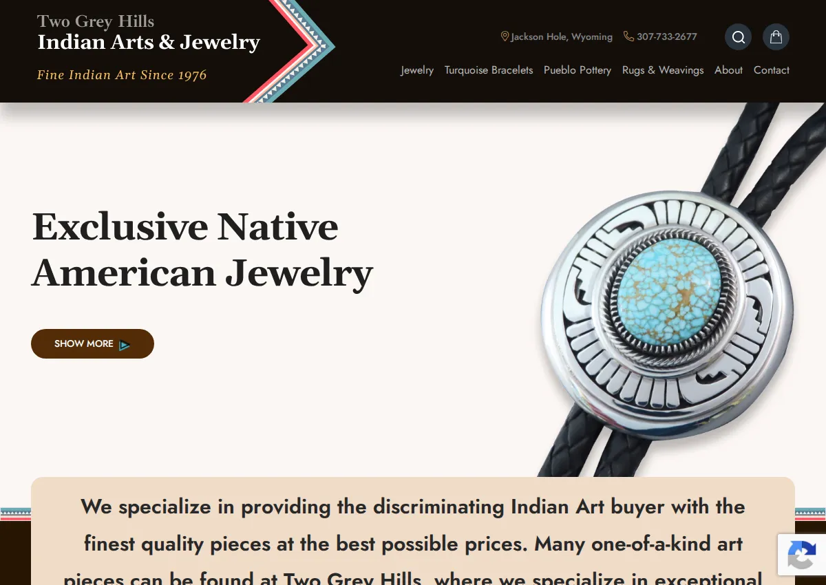 Store homepage