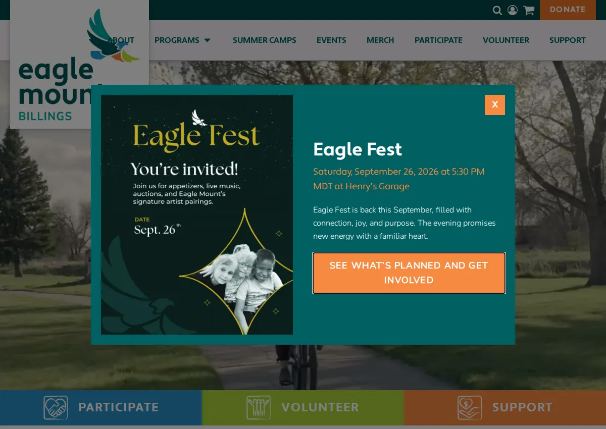Store homepage