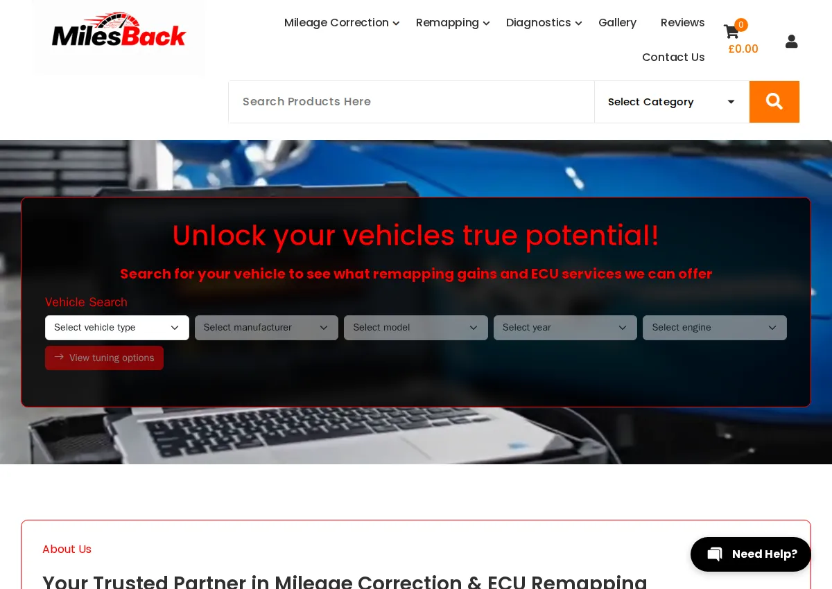 Store homepage
