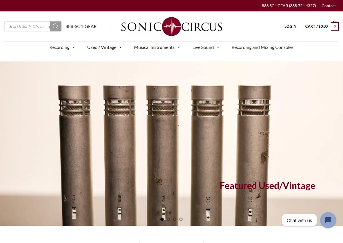 Store homepage