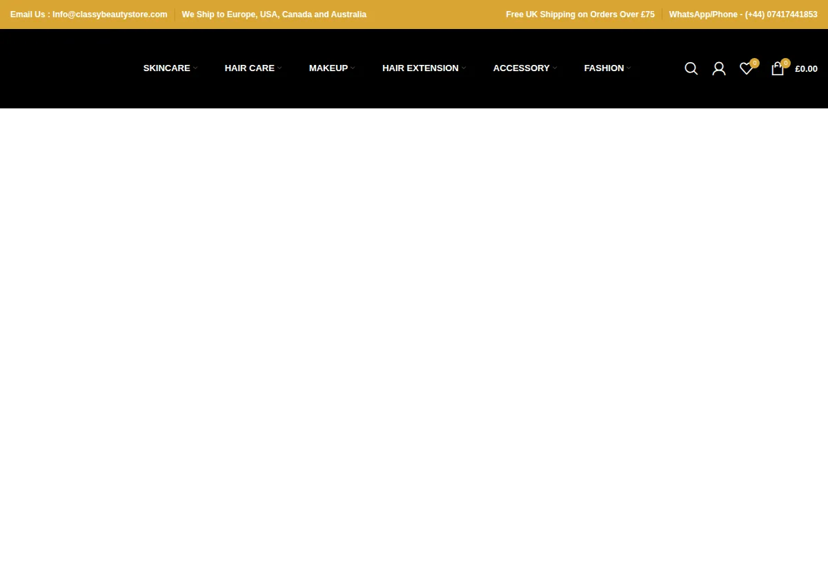 Store homepage