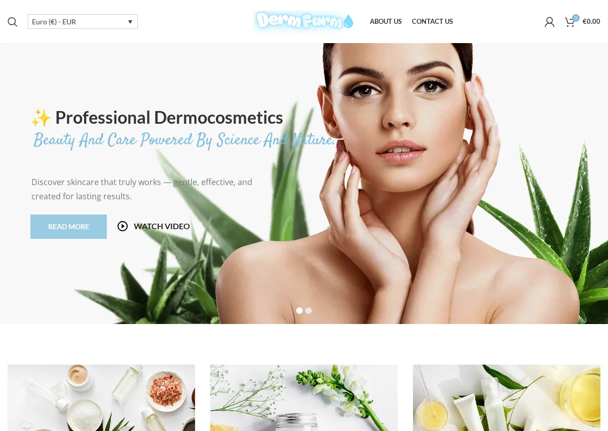 Store homepage