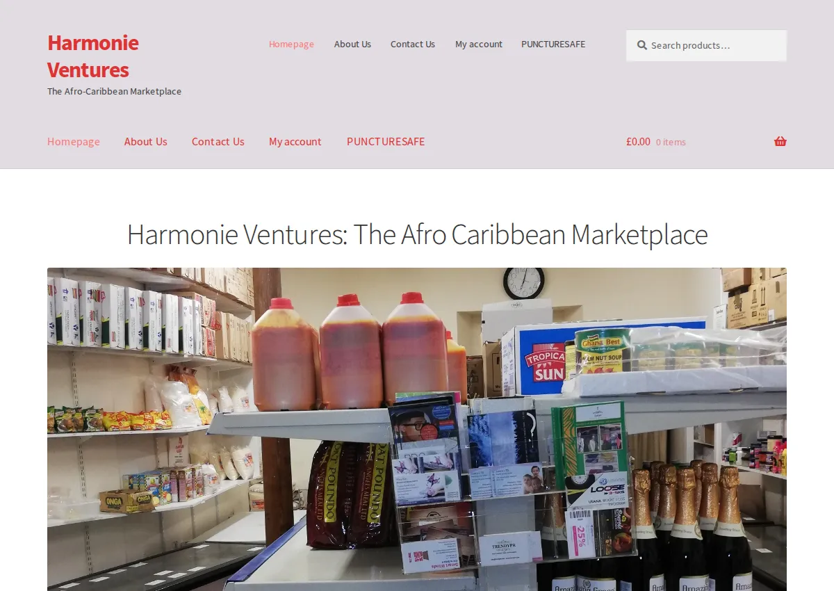 Store homepage
