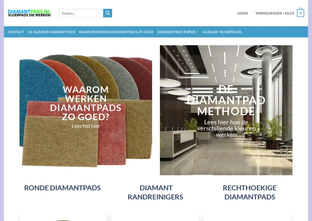 Store homepage