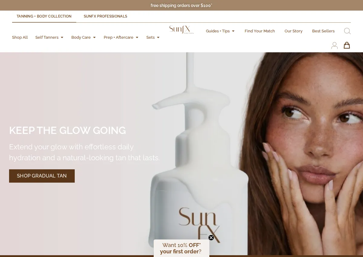 Store homepage