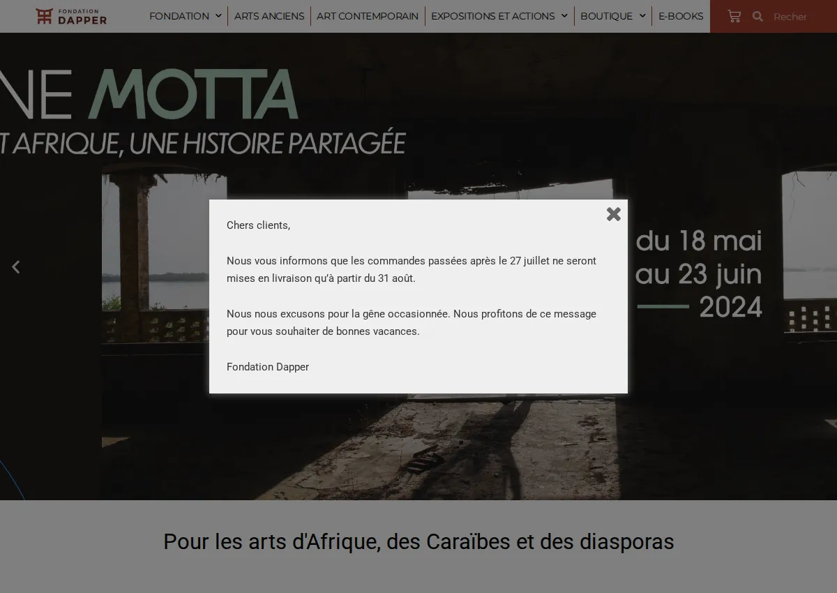 Store homepage