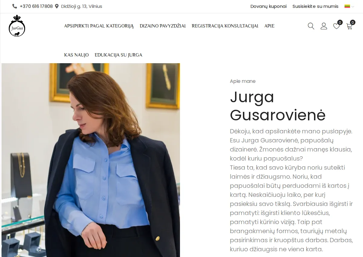Store homepage