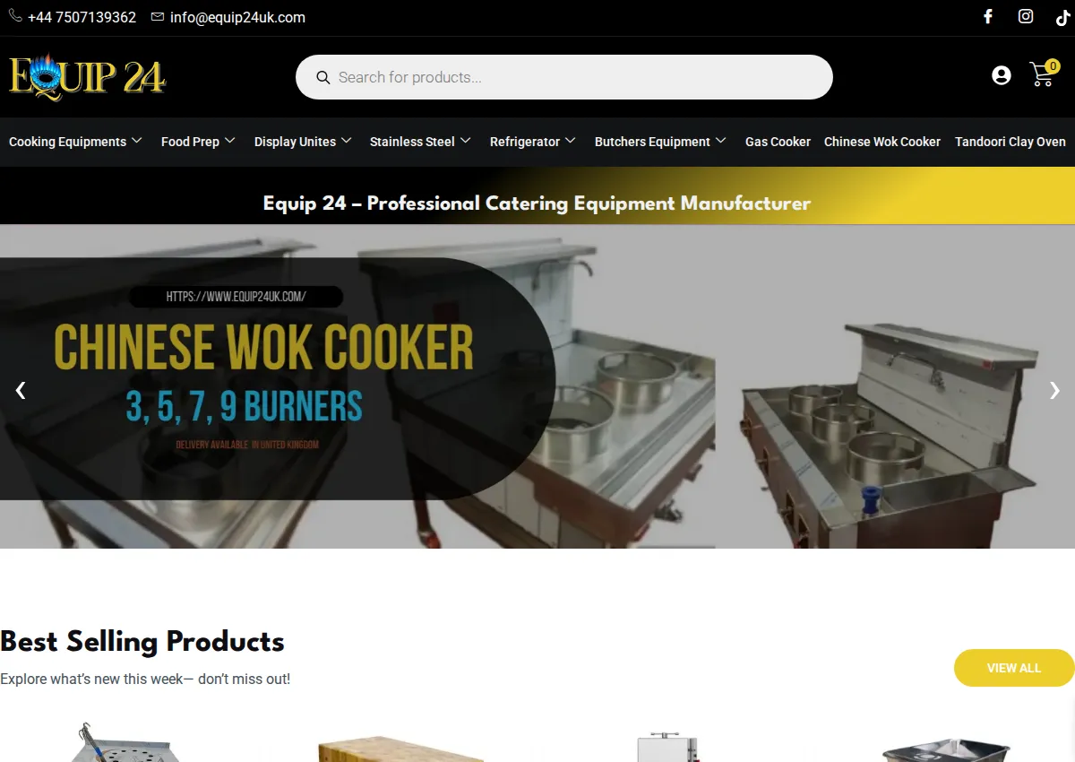 Store homepage