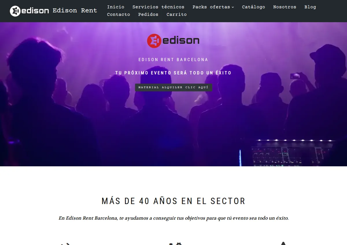 Store homepage