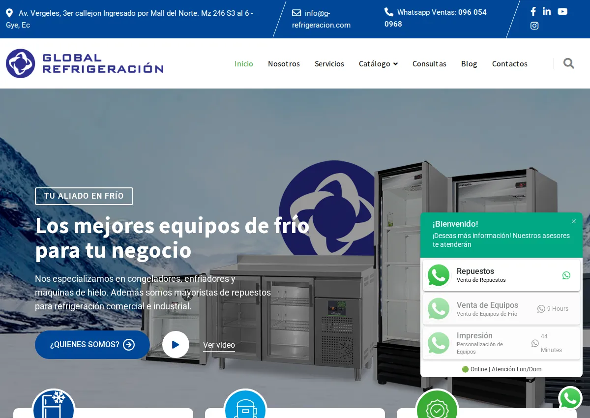 Store homepage