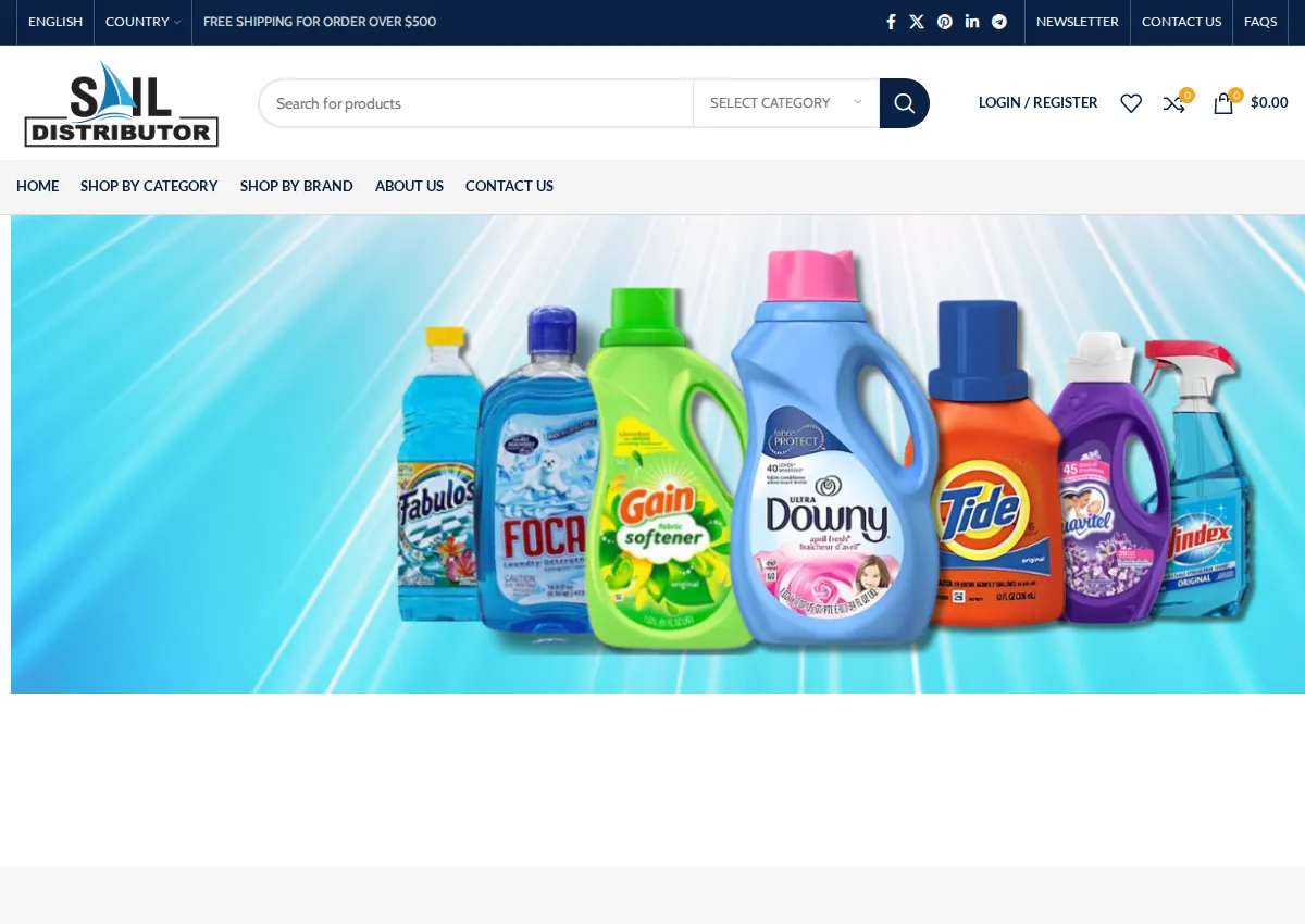 Store homepage