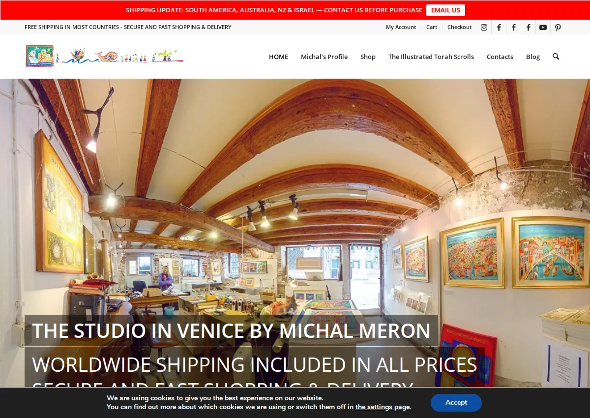 Store homepage