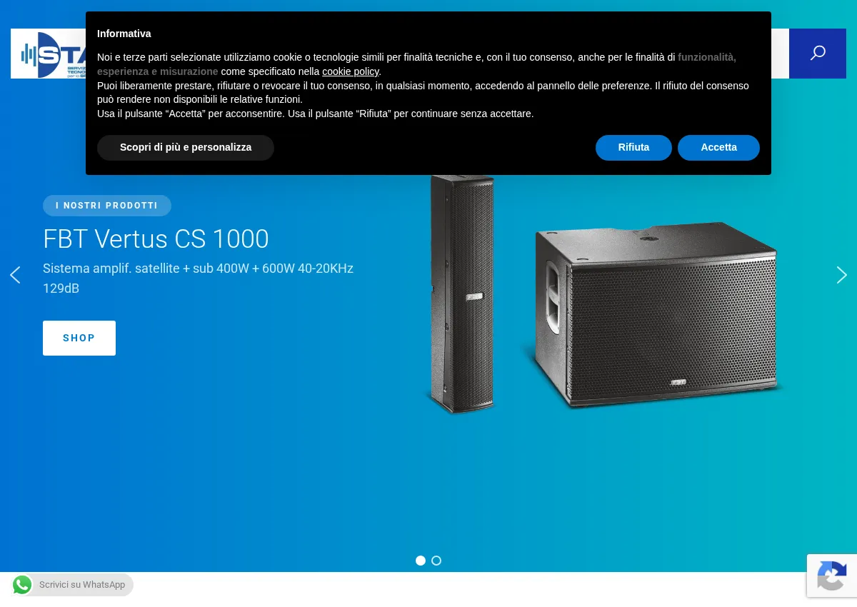 Store homepage