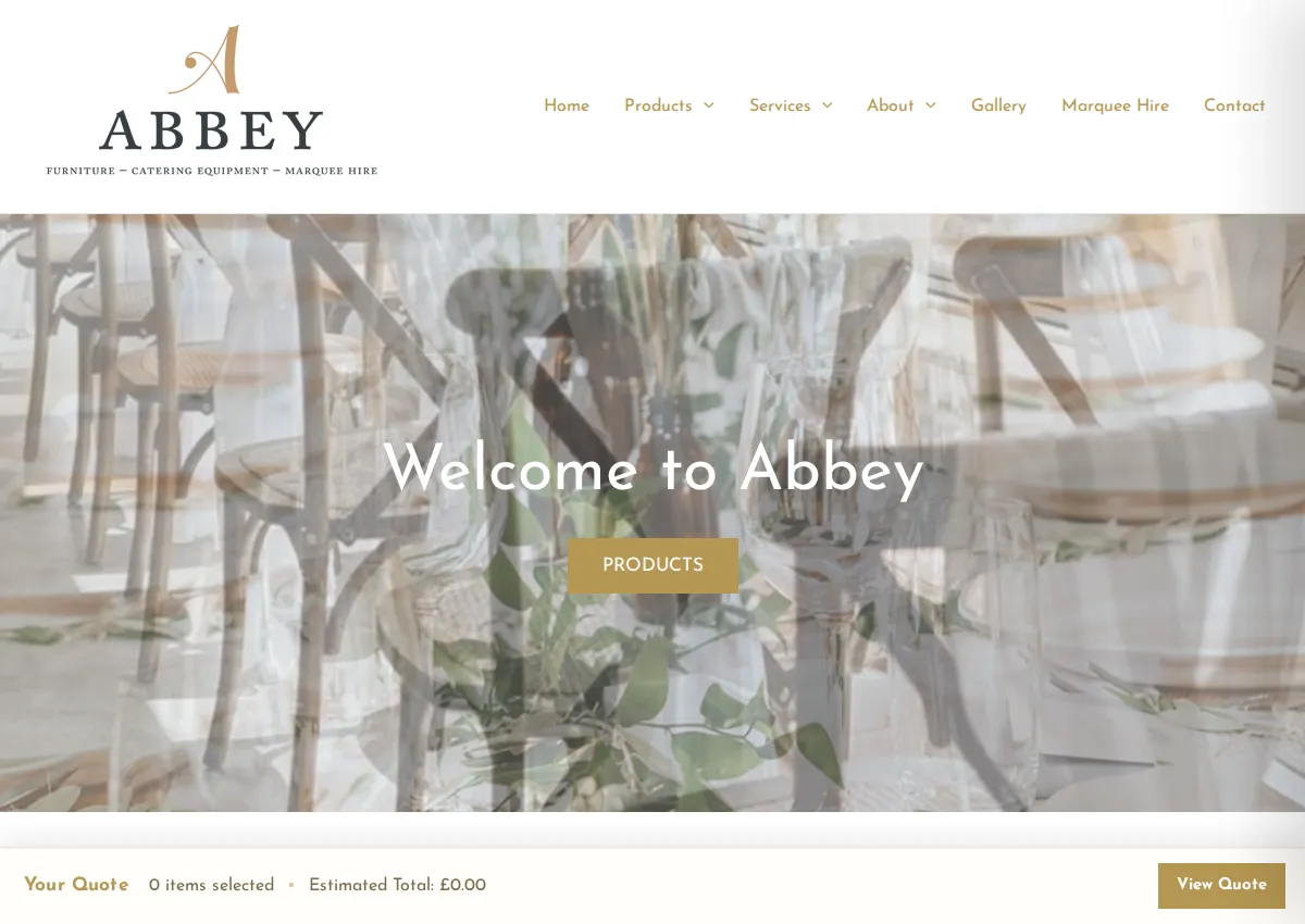 Store homepage