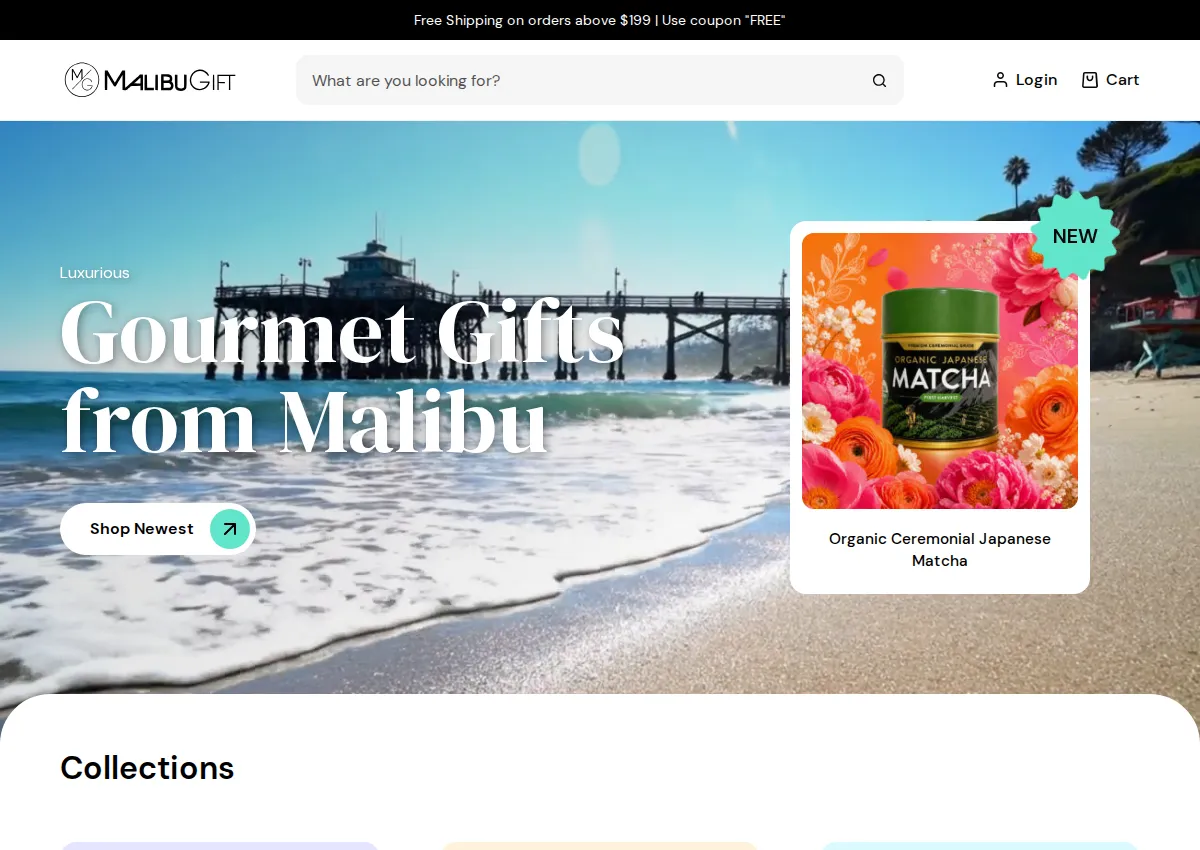 Store homepage