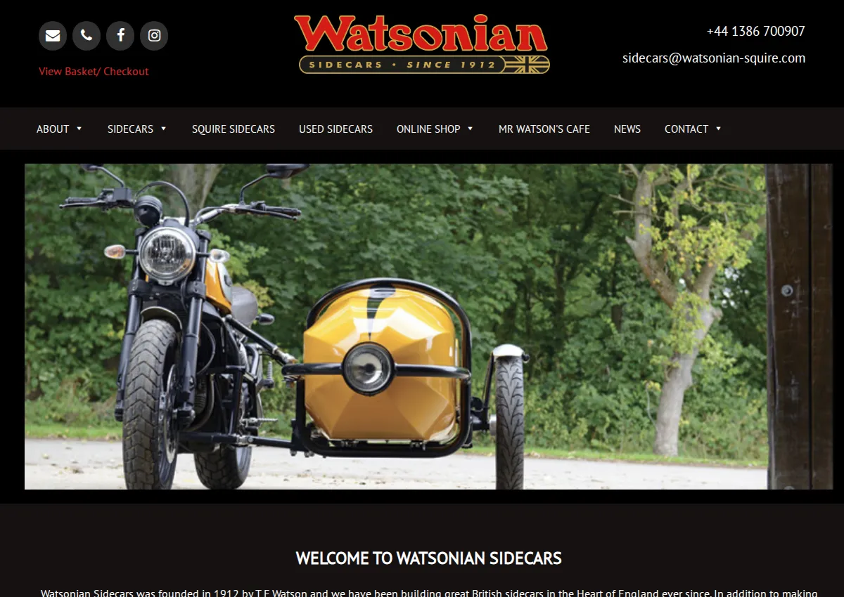Store homepage
